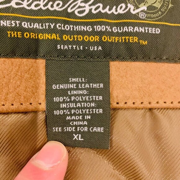 Vintage Eddie Bauer Calf Leather Field Jacket - Picture 5 of 14